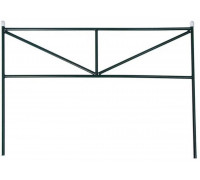 Заборчик садовый металлический Треугольник, декоративный для сада