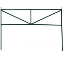 Заборчик садовый металлический Треугольник, декоративный для сада