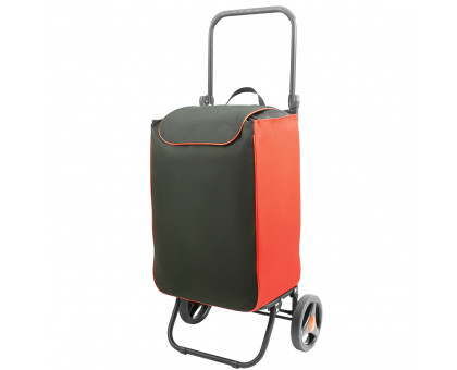 Сумка-тележка Спутник 1 Макси цвет черно-красный