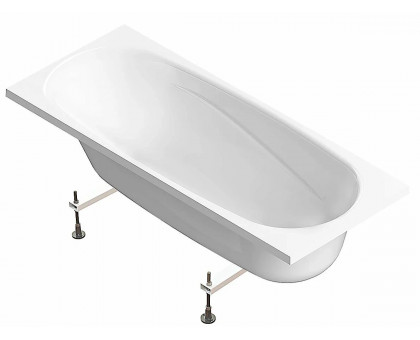 Ванна акриловая прямоугольная 160х70х57 с опорными ножками