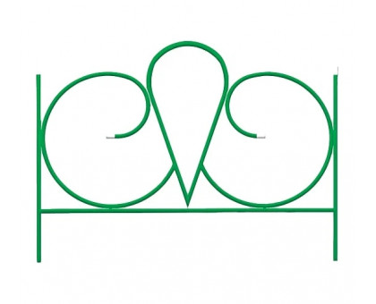 Заборчик садовый металлический Волна, декоративный для сада