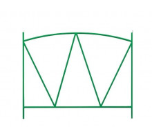 Заборчик садовый металлический Арена, декоративный для сада